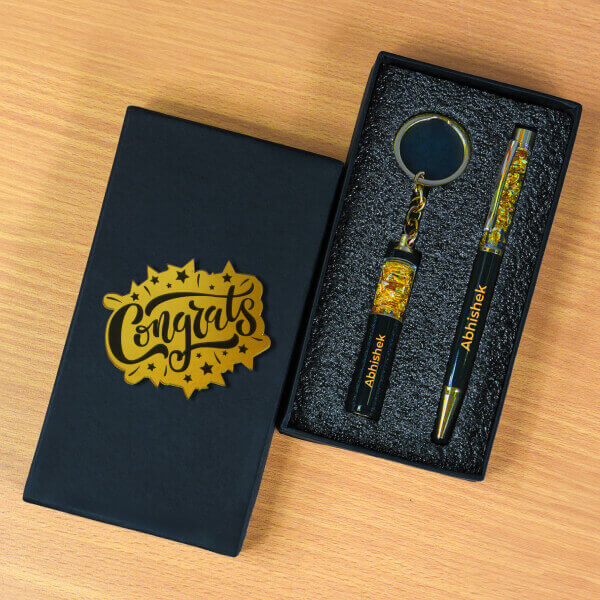 Name Pen & Keychain Combo - Full Preview