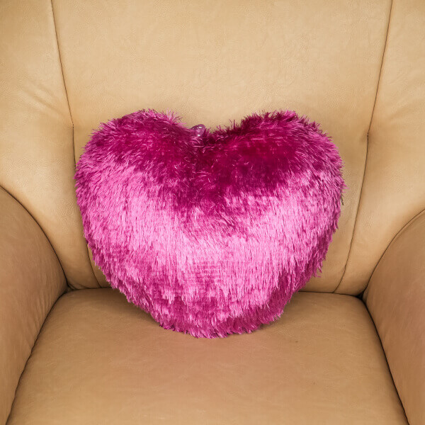 Heart Shaped Fur Pillows 2