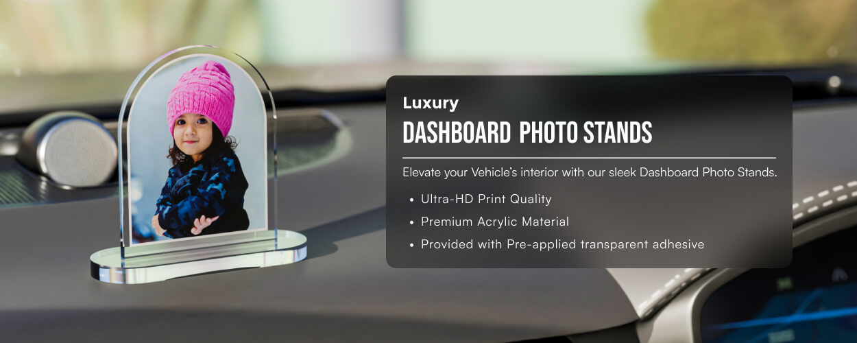Single Side Car Dashboard Photo Stands